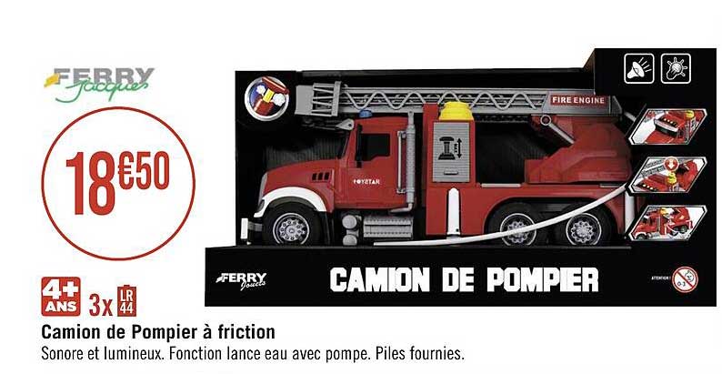 camion de pompier à friction ferry jacques