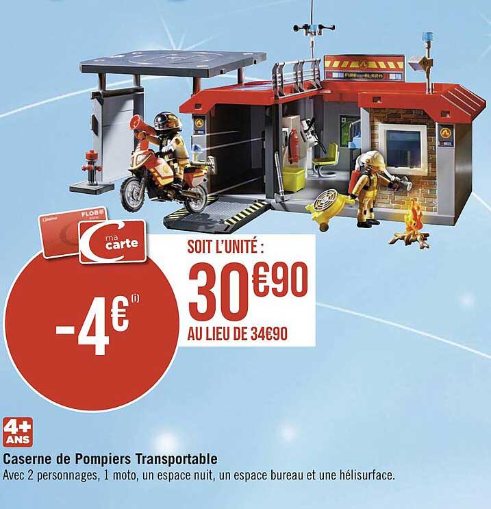 caserne de pompiers transportable