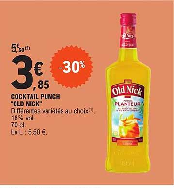 cocktail punch "old nick"