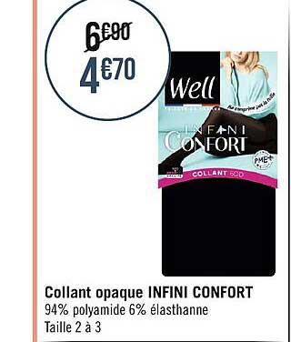 collant opaque infini confort well