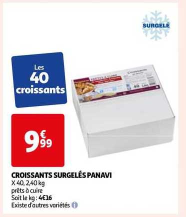 Croissants Surgelés Panavi