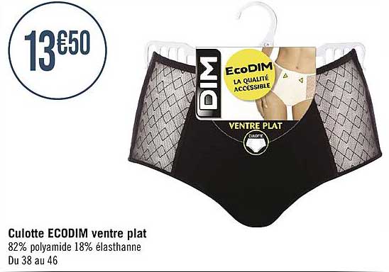 culotte écodim ventre plat