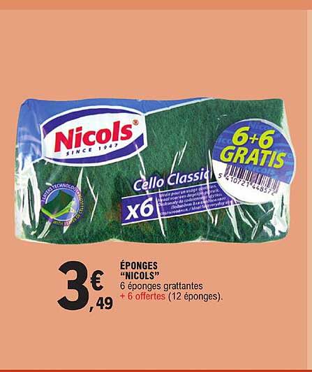 éponges "nicols"