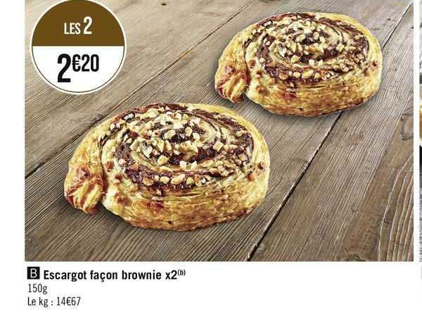 escargot façon brownie x2