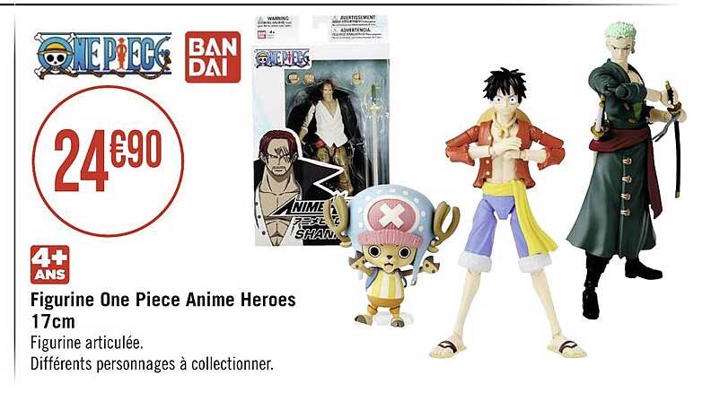 figurine one piece anime heroes 17 cm bandai