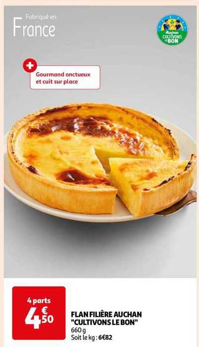 flan filière auchan "cultivons le bon"
