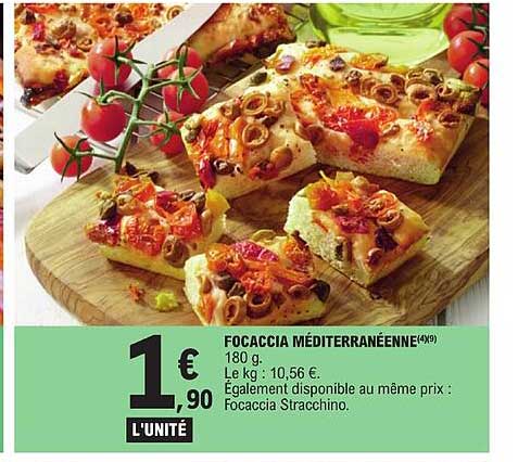 Focaccia Méditerranéenne