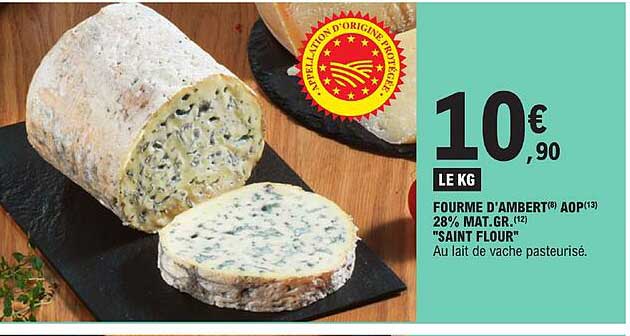 fourme d'ambert aop 28% mat. gr. "saint flour"