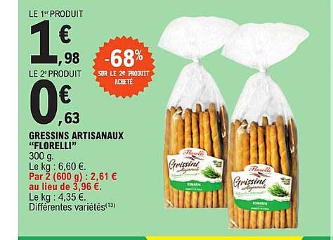 gressins artisanaux "florelli"
