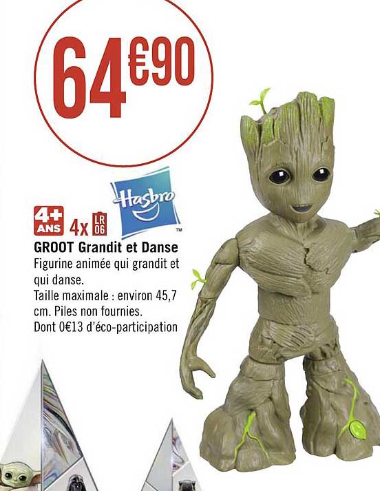 groot grandit et danse hasbro