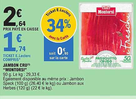Jambon Cru "montorsi"