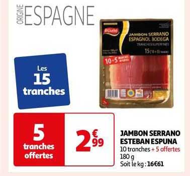 jambon serrano esteban espuna