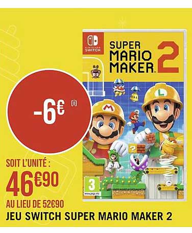 jeu switch super mario maker 2