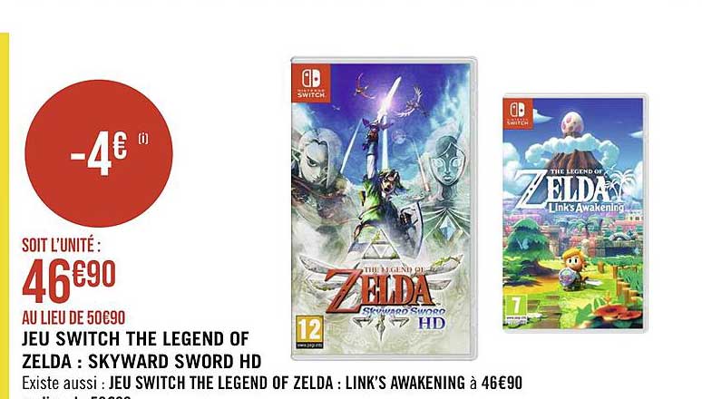 jeu switch the legend of zelda : skyward sword hd, jeu switch the legend of zelda : link's awakening