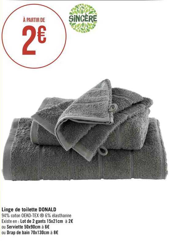 linge de toilette donald