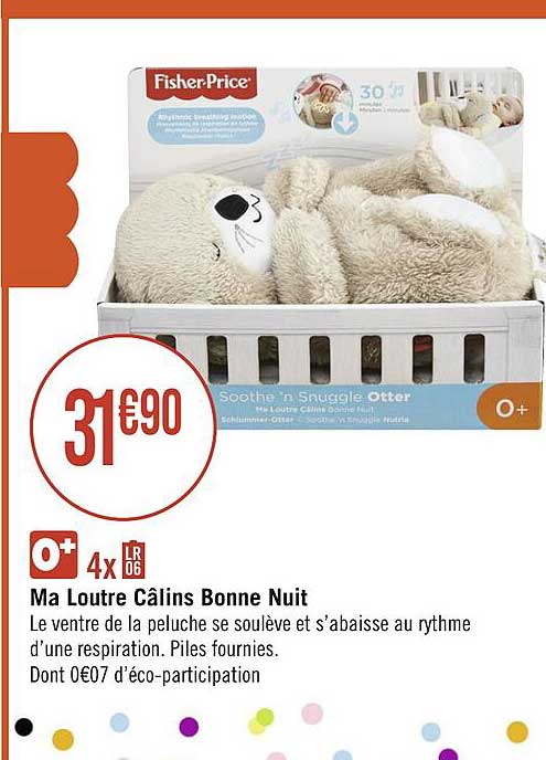 ma loutre câlins bonne nuit fisher-Price