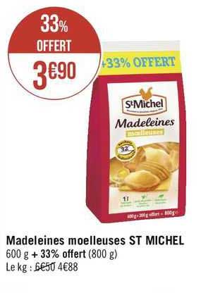 Madeleines Moelleuses St Michel