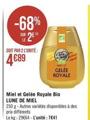 Miel Et Gelée Royale Bio Lune De Miel