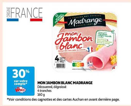 mon jambon blanc madrange