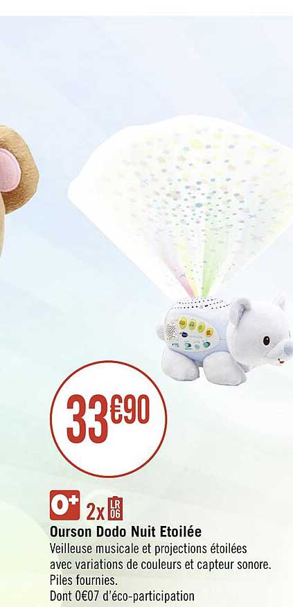 ourson dodo nuit étoilée