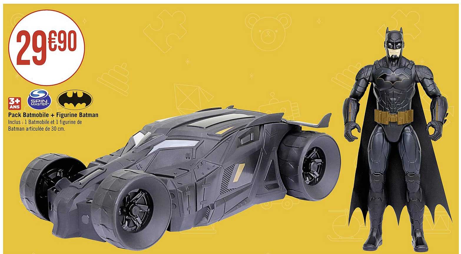 pack batmobile + figurine batman spin master