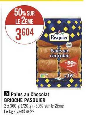 Pains Au Chocolat Brioche Pasquier