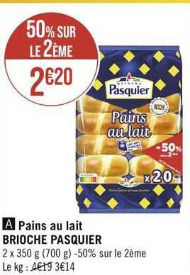 Pains Au Lait Brioche Pasquier