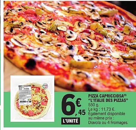 Pizza Capricciosa "l'italie Des Pizzas"