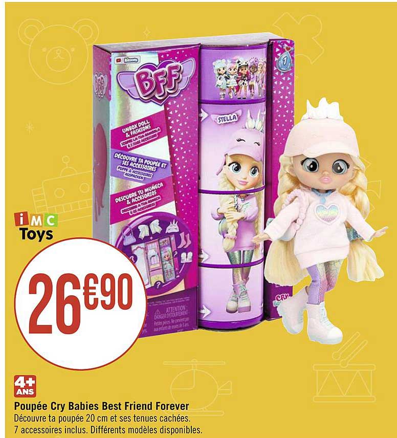 poupée cry babies best friend forever imc toys
