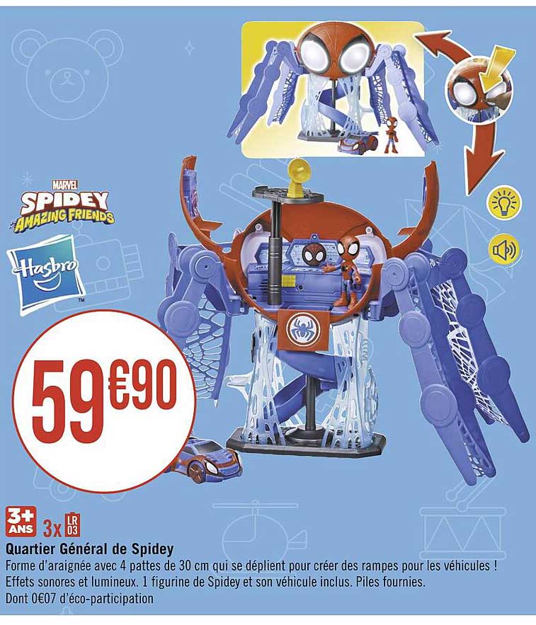 quartier général de spidey hasbro