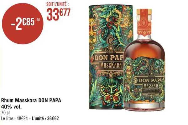 rhum masskara don papa 40% vol.