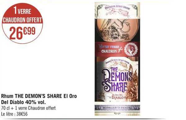 rhum the demon's share ei oro del diablo 40% vol.