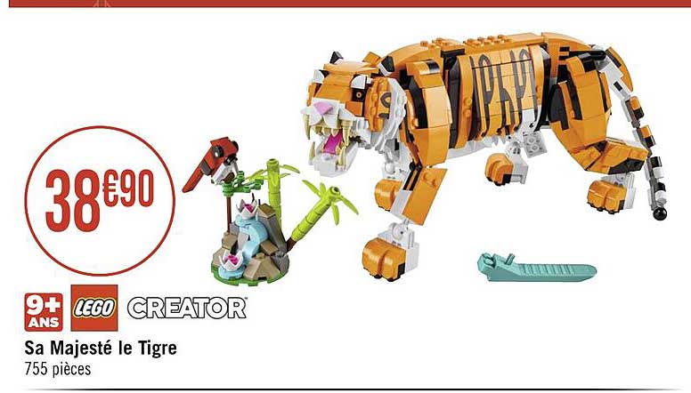 sa majesté le tigre lego creator