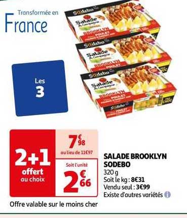 Salade Brooklyn Sodebo