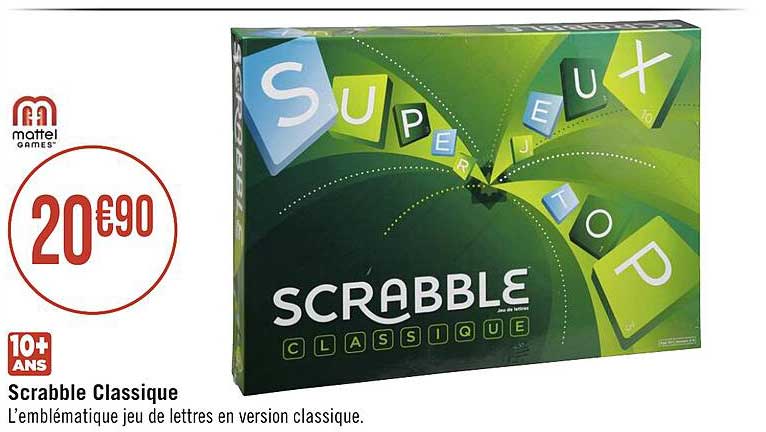 scrabble classique mattel games