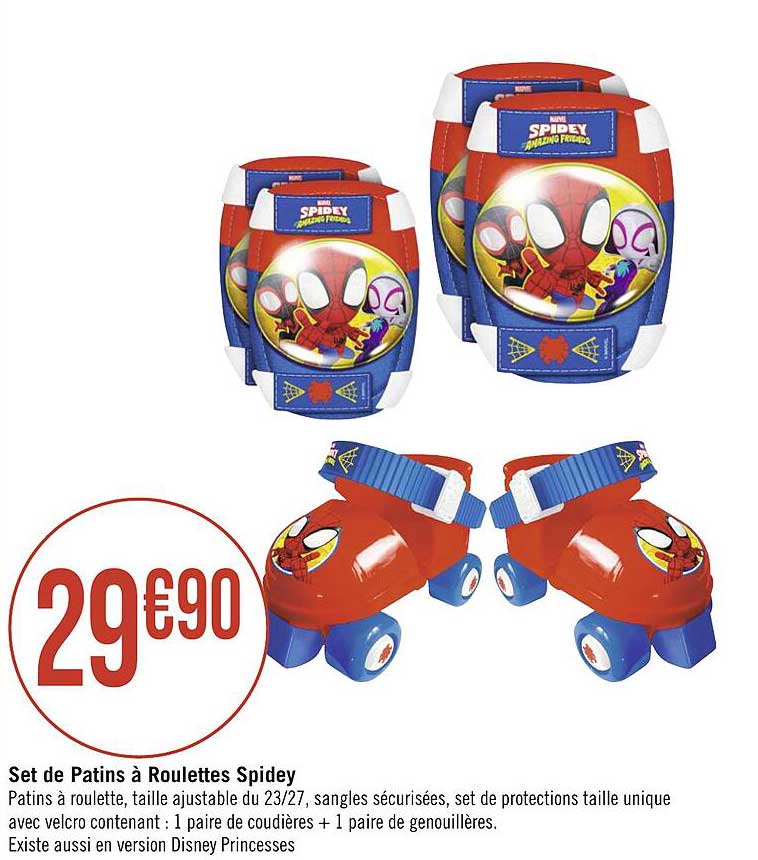 Set De Patins à Roulettes Spidey