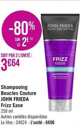shampooing boucles couture john frieda frizz ease