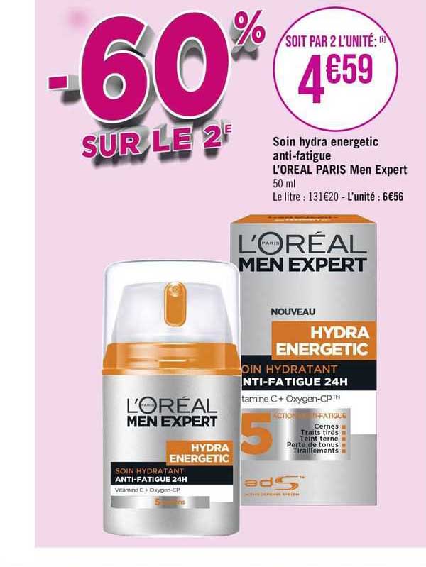 soin hydra energetic anti-fatigue l'oréal paris men expert