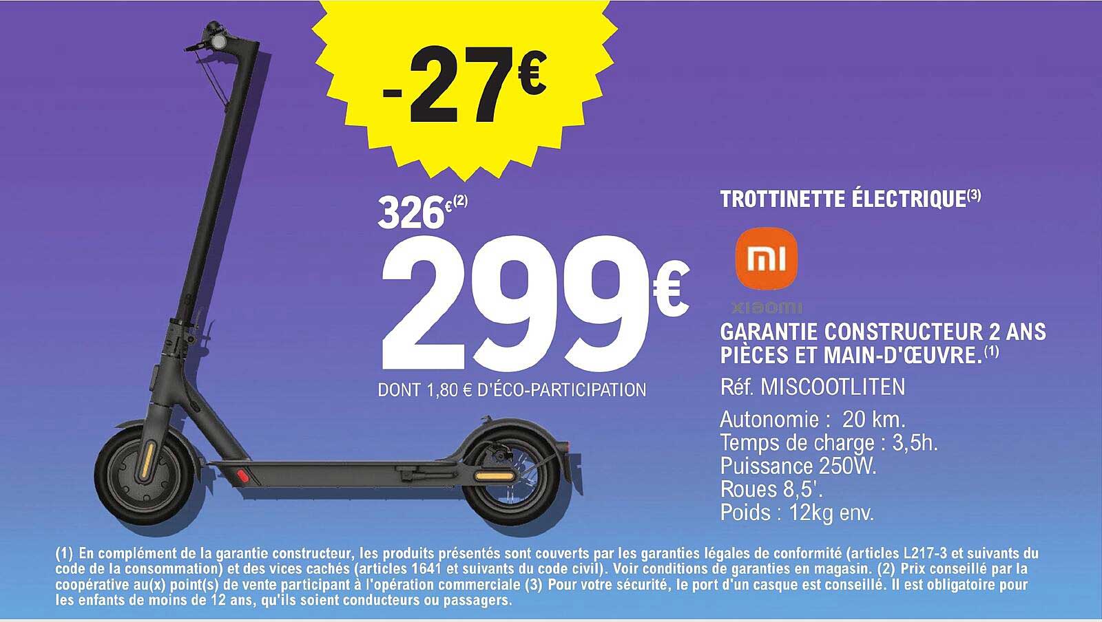 Trottinette électrique Xiaomi