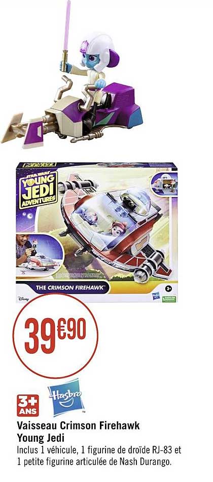 vaisseau crimson firehawk young jedi hasbro