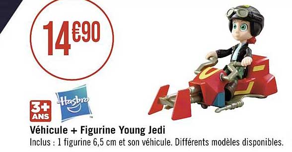 véhicule + figurine young jedi hasbro