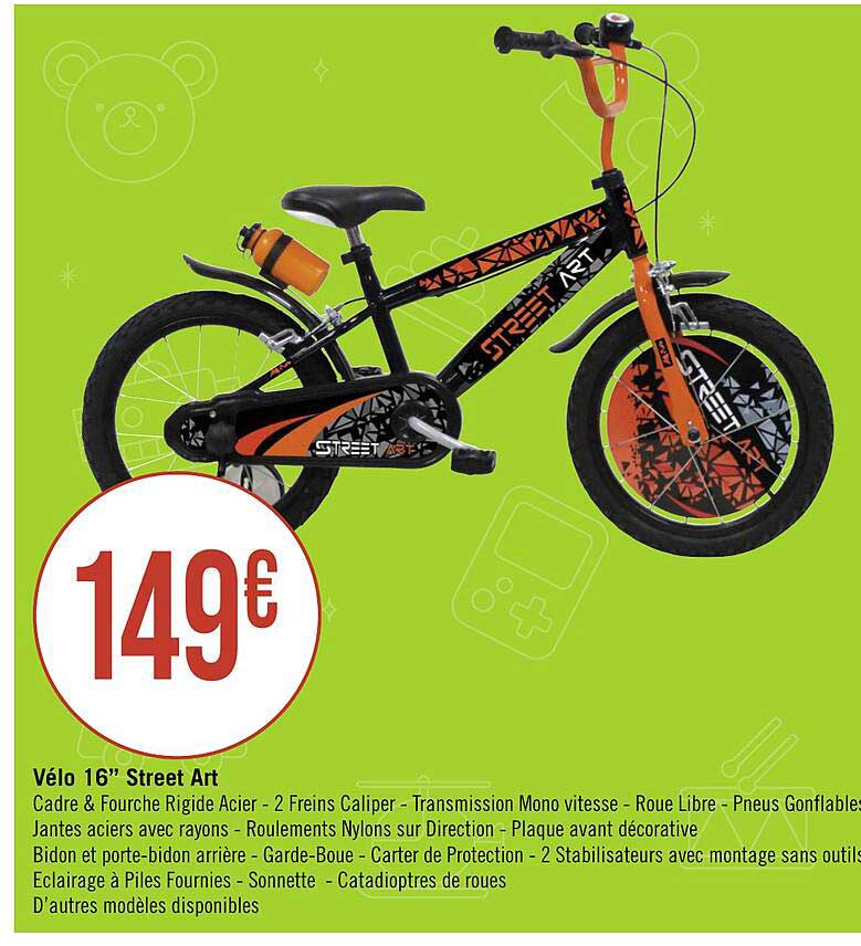 Vélo 16" Street Art