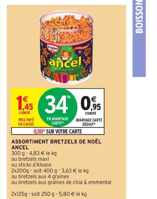Assortiment Bretzels De Noël Ancel
