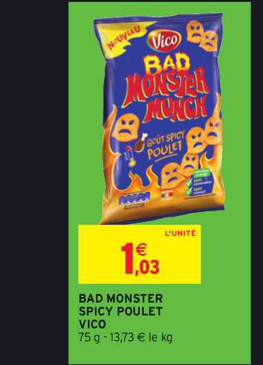 bad monster spicy poulet vico