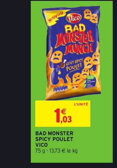 bad monster spicy poulet vico