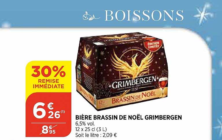bière brassin de noël grimbergen 30% de remise immédiate
