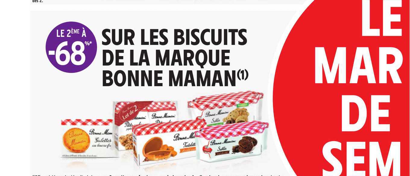 biscuits de marque bonne maman