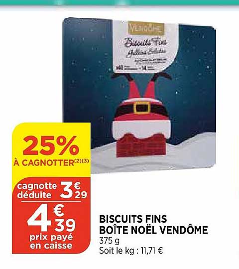 biscuits fins boîte noël vendôme