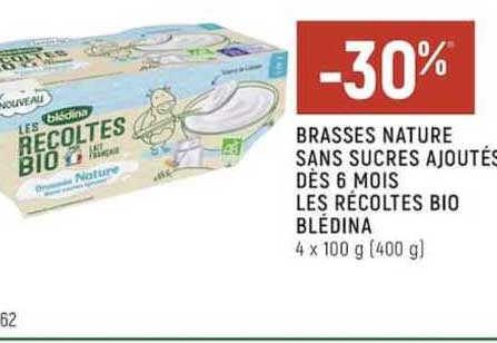 brassés nature sans sucres ajoutés dès 6 mois les récoltes bio blédina