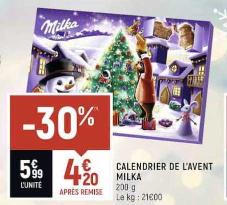 calendrier de l'avent milka